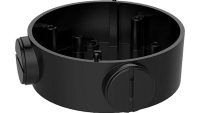 Hikvision Junction Box DS-1260ZJ neagra, compatibil cu bullet camera, aliaj aluminiu, diametru: 80.5mm (DS-1260ZJ/BK)