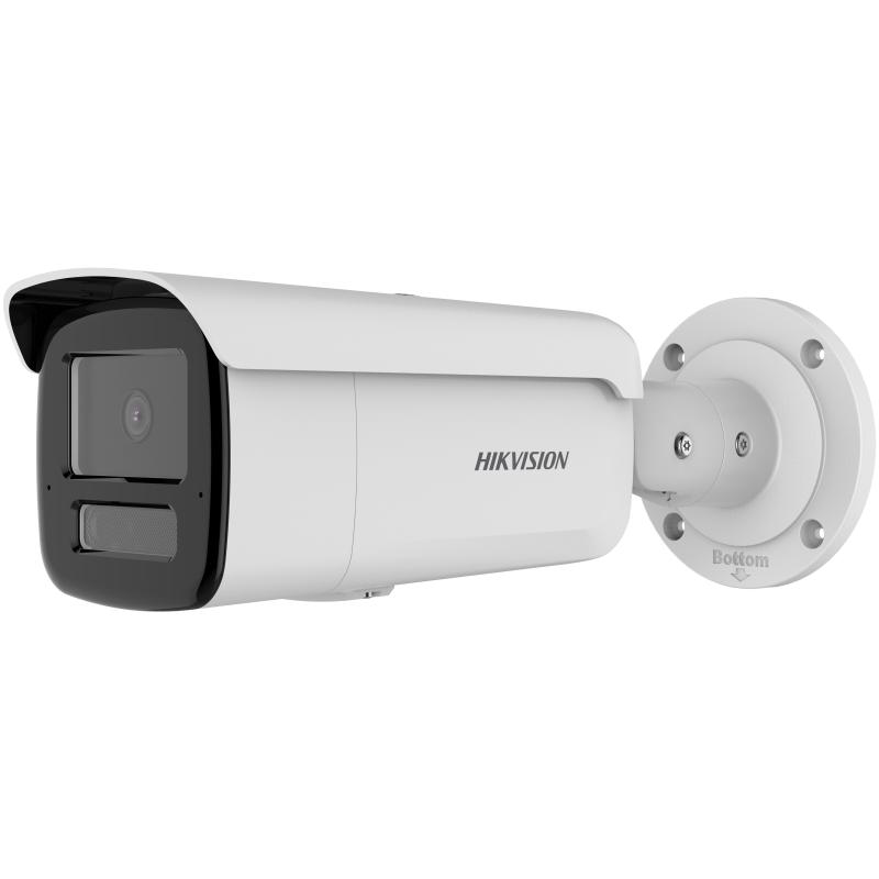 Camera de supraveghere IP Bullet 8MP Hikvision DS-2CD2T83G2-2LI(2.8MM), lentila fixa 2.8mm, iluminare min: Color: 0.0005 Lux @ (F1.6, AGC ON), 0 Lux cu lumina alba, IR 60m, microfon incorporat, slot card de memorie: microSD/microSDHC/microSDXC maxim 512GB, alarma la evenimente: Motion detection (DS-2CD2T83G2-2LI(2.8MM))