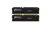 Memorie RAM Kingston DDR5 64GB 6400Mhz CL 32 1.4V Dual Channel Kit Fury Beast White RGB XMP (KF560C40BBK2-64)