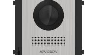 Post videointerfon de exterior pentru blocuri Hikvision DS-KD8003-IME1 (B)NS  2MP HD Camera, Fish eye, IR Supplement, RAM 256 MB,2 lock relays, 4-ch alarm input,Wired network 10/100 Mbps self-adaptive Ethernet, Network interface 1 RJ45, 12 VDC Power Input, Working temperature -40° C to 60° C, IP65 (DS-KD8003-IME1B/NS)