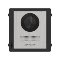 Post videointerfon de exterior pentru blocuri Hikvision DS-KD8003-IME1 (B)NS  2MP HD Camera, Fish eye, IR Supplement, RAM 256 MB,2 lock relays, 4-ch alarm input,Wired network 10/100 Mbps self-adaptive Ethernet, Network interface 1 RJ45, 12 VDC Power Input, Working temperature -40° C to 60° C, IP65 (DS-KD8003-IME1B/NS)