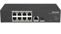 Switch 8 porturi PoE Hikvision DS-3T1310P-SI/HS prezinta 8 × 10/100 Mbps PoE port,1 × 1 Gbps RJ45 port,1 × 1 Gbps fiber optical port, RJ45 ort,full duplex,MDIMDI-X adaptive, IEEE 802.3,IEEE 802.3ab,IEEE 802.3u,IEEE 802.3z,IEEE 802.3x,MAC Address Table 16 K,Capacity 5.6 Gbps,4 Mbits,Long Range Ports (DS-3T1310P-SI/HS)