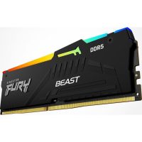 Memorie RAM Kingston DDR5 32GB 4800Mhz CL38 1.1V Dual Channel Kit Fury Beast Black RGB PnP (KF548C38BBAK2-32)