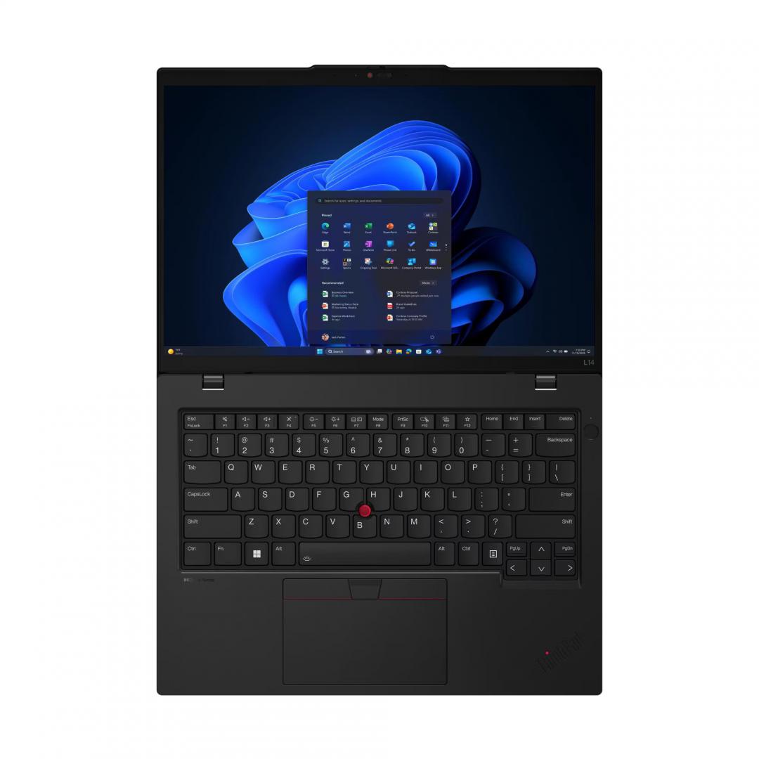 Laptop Lenovo ThinkPad L14 Gen 6 (Intel); 14" WUXGA (1920x1200) IPS 400nits Anti-glare, 45% NTSC, 60Hz, DBEF5; Intel® Core Ultra 5 225U, 12C (2P + 8E + 2LPE) / 14T, Max Turbo up to 4.8GHz, 12MB; Video Integrated Intel® Graphics; RAM 1x 32GB SO-DIMM DDR5-5600; 1TB SSD M.2 2280 PCIe® 4.0x4 NVMe® Opal (21S6001PRI)