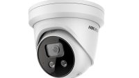 Camera supraveghere Hikvision IP turret DS-2CD2346G2-ISU/SL(2.8mm)C, 4MP, Acusens - filtrarea alarmelor false dupa corpul uman si masini, alarma vizuala(lumina stroboscopica) si alarma audio pentru avertizarea intrusilor, audio bidirectional, low-light performance powered by DarkFighter technology (DS-2CD2346G2ISUSLC)
