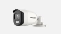 Camera supraveghere Hikvision Turbo HD DS-2CE10HFT-F28(2.8mm); 5MP, ColorVu - imagini color pe timp de noapte, senzor: 5 MP CMOS, rezolutie: 2560 (H) × 1944 (V) 5MP@20fps, iluminare: 0.0005 Lux @ (F1.0, AGC ON), 0 Lux cu lumina alba, lentila fixa: 2.8mm, distanta iluminare 20 metri cu ajutorul (DS-2CE10HFT-F28)