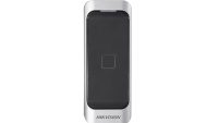 Cititor card Hikvision DS-K1107AM, citeste carduri Mifare 13.56 MHz, distanta citire: ≤ 50 mm, RS-485, Wiegand (W26/W34) protocol si protocol OSDP, Watchdog, indicator de stare si alimentare, buzzer incorporat, tamper, alimentare 12VDC, IP65, dimensiuni 115 mm × 44 mm × 22 mm, montaj pe perete (DS-K1107AM)