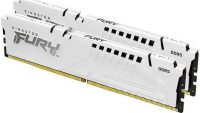 Memorie RAM Kingston DDR5 64GB 6400Mhz CL32 1.4V Dual Channel Kit Fury Beast White EXPO (KF564C32BWEK2-64)