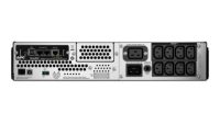 UPS APC Smart-UPS SMT line-interactive / sinusoidala 3000VA / 2700W 8conectori C13 1 conectori C19 rackabil 2U, baterie RBC43, optionalextindere garantie cu 1/3 ani (WBEXTWAR1YR-SP-04/WBEXTWAR3YR-SP- 04),cu placa de retea inclusa,3 ani garantie echipament si 2 ani garantie baterie (SMT3000RMI2UNC)