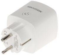 Priza inteligenta wireless Hikvision DS-PSP1-WE, control remote din aplicatie sau keyfob/keypad, setare scenarii in functie de evenimente, frecventa de operare 868 MHz, Two way communication, distanta de operare RF 1600m, criptare AES-128, 1 x LED stare (Green/Red), dimensiuni 52 x 52 x 88 mm (DS-PSP1-WE)