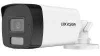 4K Smart Hybrid Light Fixed Bullet Camera High quality imaging with 4K, 3840 × 2160 resolution 2.8 mm and 3.6 mm fixed focal lens Up to 40 m IR distance for bright night imaging Up to 40 m white light distance for bright night imaging One port for four switchable signals (TVI/AHD/CVI/CVBS） Water and (DS-2CE17U0T-LF(2.8MM))