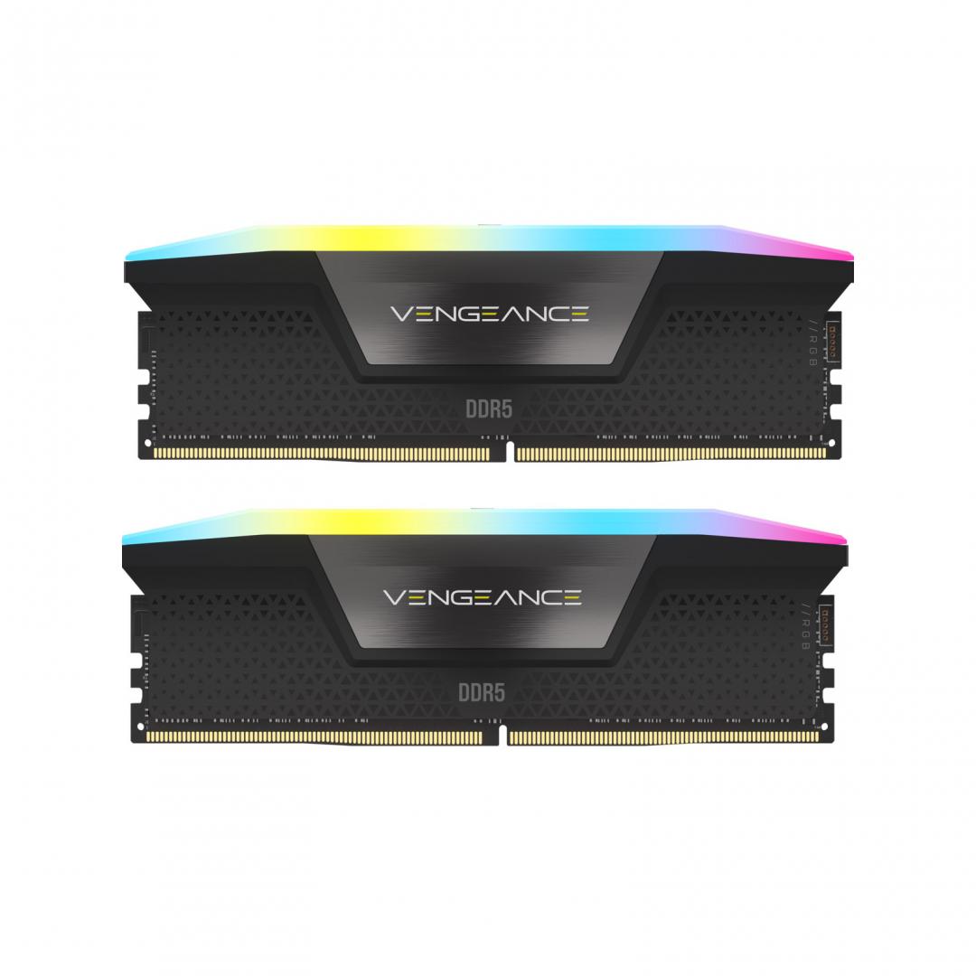 Memorie RAM Corsair Vengeance RGB 64GB DDR5 6000MHz CL30 Kit of 2 (CMH64GX5M2B6000C30)