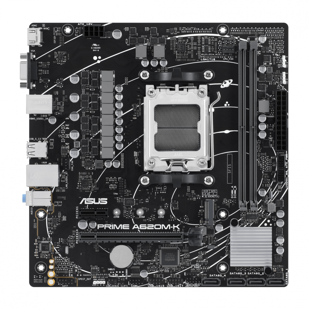 Placa de baza ASUS PRIME A620M-K AM5 (PRIME A620M-K)