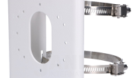 Suport de montaj pe stalp Hikvision DS-1275ZJ-S-SUS, dimensiuni: 144 mm × 131.6 mm × 44.3 mm, greutate: 760 g (DS-1275ZJ-S-SUS)