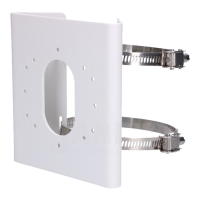 Suport de montaj pe stalp Hikvision DS-1275ZJ-S-SUS, dimensiuni: 144 mm × 131.6 mm × 44.3 mm, greutate: 760 g (DS-1275ZJ-S-SUS)