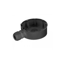 Doza conexiuni Hikvision DS-1280ZJ-DM18( black), culoare neagra, material aliaj de aluminiu, dimensiuni: 141.7 mm × 37 mm × Ø 111 mm, greutate: 1490 g (DS-1280ZJ-DM18B)