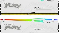 Memorie RAM Kingston DDR5 32GB 6800Mhz CL34 1.4V Fury Beast White RGB XMP (KF568C34BWAK2-32)