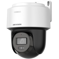Camera de supraveghere IP PT Hikvision DS-2DE2C400MWG-E(2.8MM), lentila fixa: 2.8mm, iluminare: Color: 0.01 Lux @ (F2.0, AGC ON),B/W: 0.005 Lux @ (F2.0, AGC ON),0 Lux, IR: 30m, lumina alba: 30m, microfon si difuzor incorporat, slot card de memorie: microSD/microSDHC/microSDXC card, up to 512 GB (DS-2DE2C400MWG-E(2.8MM))