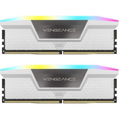 Memorie RAM Corsair Vengeance RGB White 32GB DDR5 5600MHz CL40 Kit of 2 (CMH32GX5M2B5600C40W)