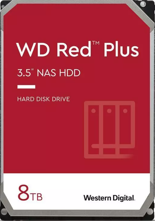 HDD WD 8TB SATA-III 5640RPM 256MB  Red Plus (WD80EFPX)
