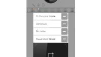 Post de exterior videointerfon IP Hikvision DS-KV8413-WME1(C); WIFI; 4 x buton de apelare( pentru o singura familie- permite apelarea a mai multor monitoare de interior); camera video 2MP True WDR ( unghi vizualizare: Horizontal: 124° Vertical: 75°), vizualizare pe timp de noapte IR maxim 3 metri; (DS-KV8413-WME1(C))