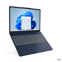 Laptop Lenovo IdeaPad Slim 3 15AHP10, 15.3" WUXGA (1920x1200) IPS 300nits Anti-glare, 45% NTSC, 60Hz, AMD Ryzen™ 7 8840HS (8C / 16T, 3.3 / 5.1GHz, 8MB L2 / 16MB L3), video Integrated AMD Radeon™ 780M Graphics, RAM 8GB Soldered DDR5-5600 + 8GB SO-DIMM DDR5-5600; One memory soldered to systemboard (83KA003VRM)
