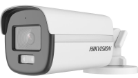 Camera de supraveghere Bullet 2MP DS-2CE12DF0T-LFS(2.8MM), lentila fixa 2.8mm, iluminare: 0.001 Lux @ (F1.0, AGC ON), 0 Lux cu lumina alba, IR 40m, lumina alba 40m, iesire TVI/AHD/CVI/CVBS, microfon incorporat, alimentare: 12 VDC ± 25%, max. 4.2 W, protectie: IP67, dimensiuni: 192.2 mm × 78 mm × (DS-2CE12DF0T-LFS(2.8MM))
