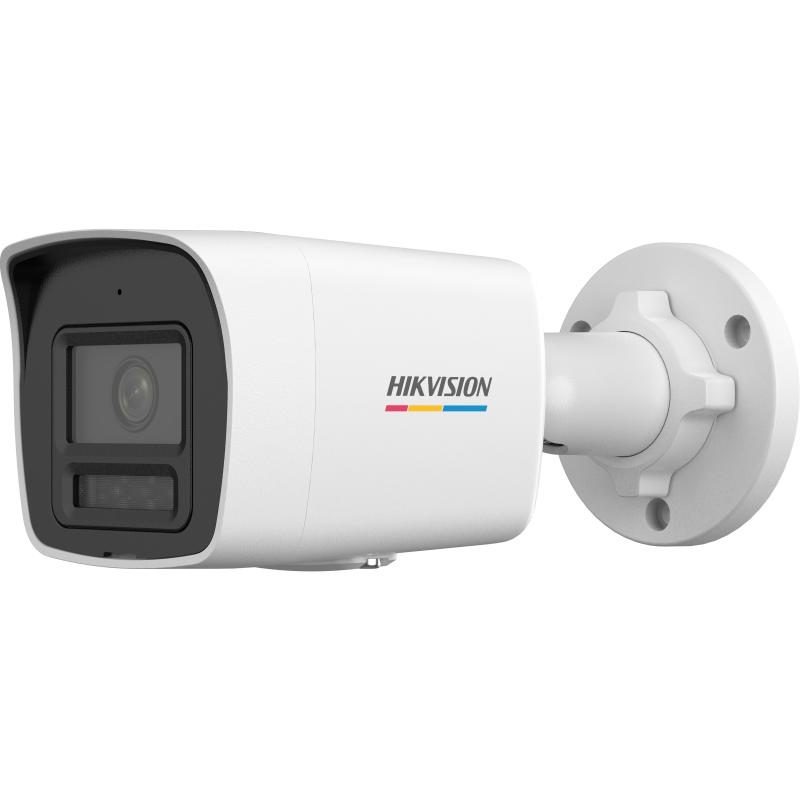 Camera de supraveghere IP Bullet 2MP ColorVu Hikvision DS-2CD1027G2H- LIU(4MM), lentila fixa 4mm, iluminare: Color: 0.0005 Lux @ (F1.0, AGC ON),B/W: 0 Lux with IR: 30m, microfon incorporat, interfata: 1 x RJ45 10 M/100 M self-adaptive Ethernet port, alarma la evenimente: Motion detection (support (DS-2CD1027G2H-LIU(4MM))