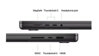 MacBook Pro 16.2"/Apple M4 Max (CPU 16-core, GPU 40-core, Neural Engine 16-core)/48GB/1TB - Space Black - INT KB (MX313RO/A)