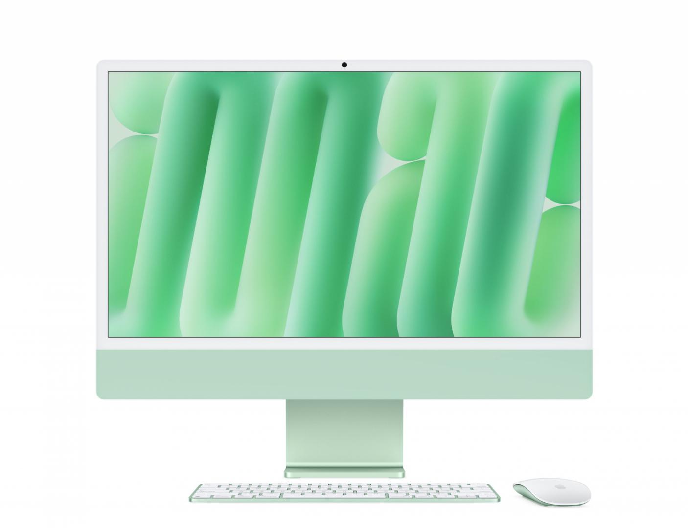 Apple iMAC 24" Retina 4.5k/ Apple M4 (CPU 10-core, GPU 10-core, Neural Engine 16-core)/24GB/512GB - Green - INT KB (2024) (MD2Q4ZE/A)