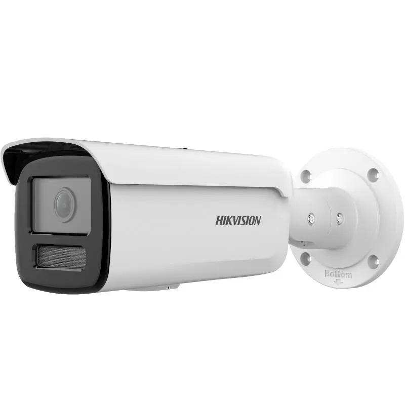 Camera supraveghere Hikvision IP Bullet DS-2CD2T23G2-2I 2.8mm D; 2MP; 1/2.8" Progressive Scan CMOS; rezolutie 1920 ×1080@30fps; Color: 0.01 Lux @ (F1.2, AGC ON); lentila: 2.8mm; distanta IR: 60 metri; H.265+, H.265, H.264+, H.264; Three streams; 120dB WDR/BLC/3D DNR/ROI/HLC; detectie intrusi (DS-2CD2T23G2-2I28D)