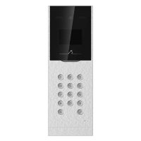 Post exterior videointerfon Hikvision DS-KD8023-E6, suporta pana la 500 usi si 10000 utilizatori, ecran LCD 3.5 inch, camera video 2MP(1920× 1080p), unghi vizualizare: Horizontal: 70°, Vertical: 121°,Diagonal: 131°, deschidere usa cu card sau cod pin, interfata retea: 1 10/100/1000 Mbps (DS-KD8023-E6)