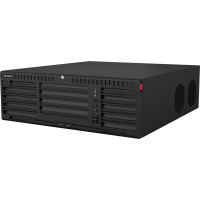 NVR Hikvision 64 canale DS-9664NI-M16; pana la 2-ch@32 MP/2-ch@24 MP/4- ch@12 MP/8-ch@8 MP/16-ch@4 MP/32-ch@1080p decoding capacity, H.265 +/H.265/H.264+/H.264, iesiri: 2x HDMI, 2x VGA, 1x CVBS BNC (1.0 Vp-p, 75 Ω), 16x SATA max 16TB pe HDD, alimentare: 100 to 240 VAC, 50 to 60 Hz, dimensiuni: 445 × (DS-9664NI-M16)