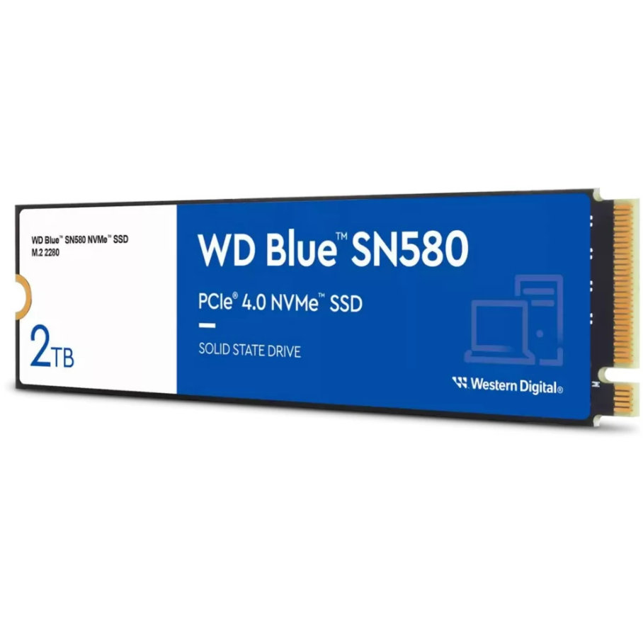 SSD WD Blue SN580 2TB PCI Express 4.0 x4 M.2 2280 (WDS200T3B0E)