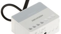 Modul releu AX PRO Hikvision DS-PM1-O1H-WE, 1 x output NO/NC (AC 100~240 V, Max 13A), comunicare 868 MHz two-way wireless, criptare AES-128, distanta de comunicare RF: 1600m, in camp deschis, 1x buton invatare( pentru inregistrare), 3 x Led stare:  Register/Signal (Green/Red), Power (Green), Relay (DS-PM1-O1H-WE)