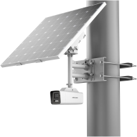 Kit camera de supraveghere IP Bullet 4MP Hikvision cu panou Solar 4G DS-2XS6A47G1-LS/C36S80(2.8MM), lentila fixa: 2.8mm, iluminare: Color: 0.0005 Lux @ (F1.0, AGC ON), B/W: 0 Lux, IR: 30m, interfata audio: 1/1, alarma: 1/1, slot card de memorie: microSD maxim 256GB, alarma la evenimente: Motion (DS-2XS6A47G1-LS/C36S80(2.8MM))