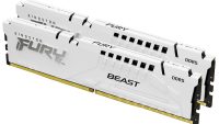 Memorie RAM Kingston DDR5 64GB 6400Mhz CL32 1.4V Dual Channel Kit Fury Beast White XMP (KF564C32BWK2-64)