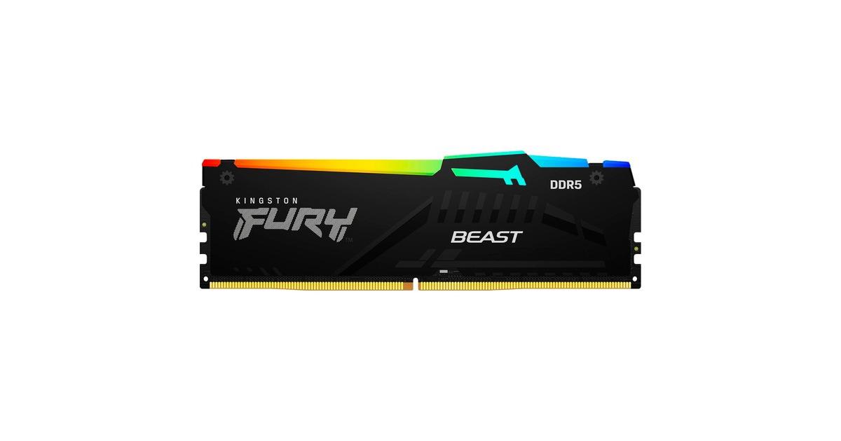 Memorie RAM Kingston DDR5 32GB 6400Mhz CL32 1.4V Fury Beast Black EXPO RGB (KF564C32BBEA-32)
