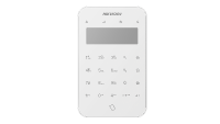 Tastatura wireless LCD AX PRO Hikvision DS-PK1-LT-WE, 868MHz two-way Tri-X wireless technology; distanta comunicare RF : 1200min camp deschis; Stay/away arming, disarming, alarm clearing for anumite zone sau pentru toate zonele; One-Push fire alarm, panic alarm, and medical alarm (Silent/Audible (DS-PK1-LT-WE)
