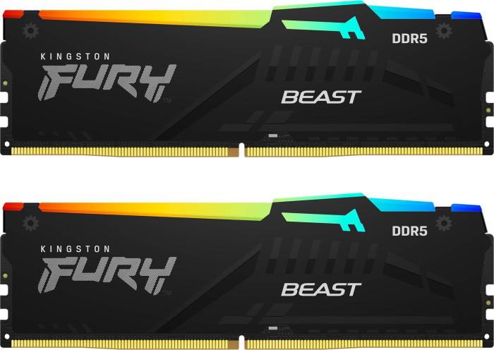 Memorie RAM Kingston DDR5 32GB 6800Mhz CL34 1.4V Dual Channel Kit Fury Beast Black RGB XMP (KF568C34BBAK2-32)