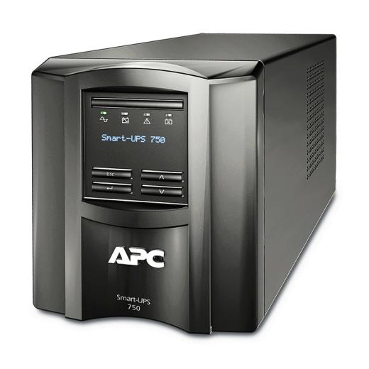 UPS APC Smart-UPS SMT line-interactive / sinusoidala 750VA / 500W 6conectori C13, baterie RBC48, optional extindere garantie cu 1/3 ani (WBEXTWAR1 YR-SP-02/WBEXTWAR3YR-SP-02)cu smart conect,3 ani garantie echipament si 2 ani garantie baterie (SMT750IC)