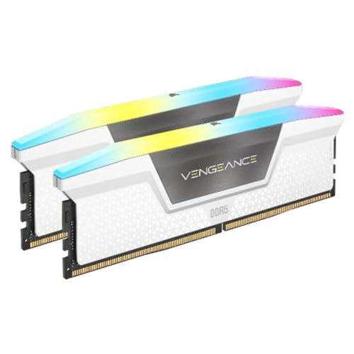 Memorie RAM Corsair Vengeance RGB White 32GB DDR5 6000MHz CL36 Kit of 2 (CMH32GX5M2E6000C36W)