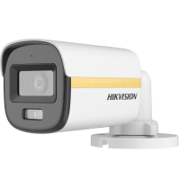 Camera de supraveghere Bullet 2MP ColorVu Dual-light Hikvision DS-2CE10DF3T-LFS(2.8MM), lentila fixa 2.8mm, iluminare min: 0.0005 Lux @ (F1.0, AGC ON), 0 Lux cu lumina alba, IR: 20m, lumina alba 20m,  iesire: TVI/AHD/CVI/CVBS, alimentare: 12 VDC ± 25%, max. 5.4 W, protectie: IP67, dimensiuni: 161.1 (DS-2CE10DF3T-LFS(2.8MM))
