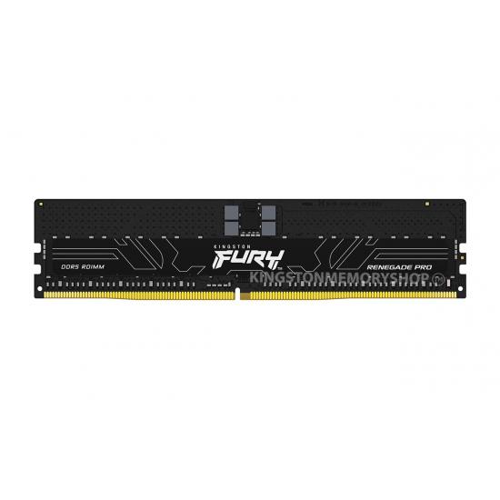 Memorie RAM Server Kingston DDR5 128GB 6400Mhz CL32 1.4V Fury Quad Channel Kit Renegade Pro Black XMP (KF564R32RBK4-128)