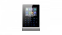 Cititor control access standalone Hikvision Pro Series DS-K1T105AE, capacitate carduri EM: 100000, capacitate evenimente: 300000, distanta citire card: 0 la 5 cm,  suporta RS-485 and Wiegand (26/34), ecran LCD 2.8 inch, suporta  ISUP protocol, comunicare via wired network (TCP/TP) si Wi-Fi (DS-K1T105AE)