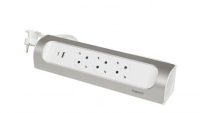 Bloc Multipriza Unghiular 3x2P+T si USB A+C 1m culoare aluminiu (000000000000694502)