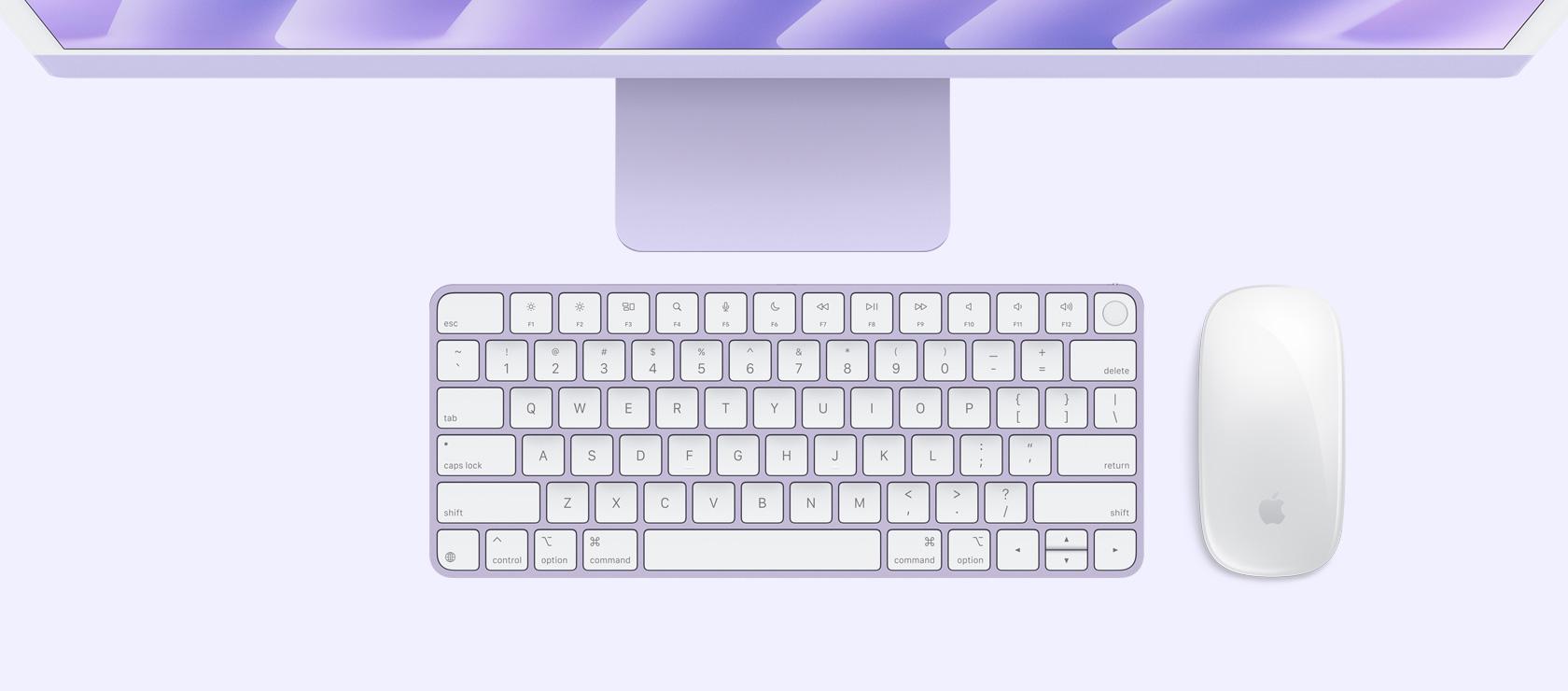Apple iMAC 24" Retina 4.5k/ Apple M4 (CPU 8-core, GPU 8-core, NeuralEngine 16-core)/24GB/1TB - Purple - INT KB (2024) (Z1E7000JV)