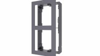 Panou frontal pentru 2 module de videointerfon modular Hikvision DS-KD-ACW2; permite conectarea a 2 module de interfon modular; mont areaplicata; material aluminiu; dimensiuni: 219mm x 107mm × 4mm; (DS-KD-ACW2)