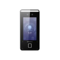 Terminal de access control cu recunoastere faciala si amprenta Hikvision DS-K1T341AMF-S, capacitate de stocare: 1500 memorie faciala, 1500 carduri(Mifare), 1500 amprente si 150,000 evenimente, distanta recunonoastere faciala 0.3 m la 1.5 m, durata recunoastere faciala: ＜ 0.2 s/User, rata de (DS-K1T341AMF-S)