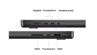 MacBook Pro 16.2"/Apple M4 Max (CPU 16-core, GPU 40-core, Neural Engine16-core)/128GB/1TB - Space Black - INT KB  (cto from  MX313RO/A) (Z1FV001YF)